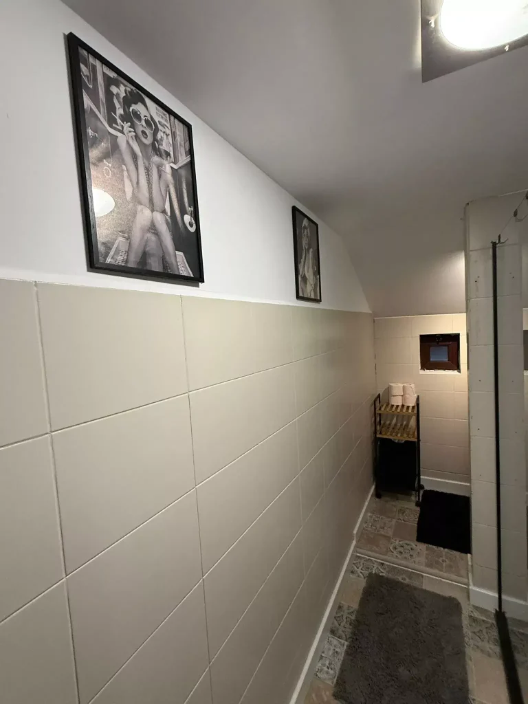 baie comună la etajul 1 în Paltinu Forest House